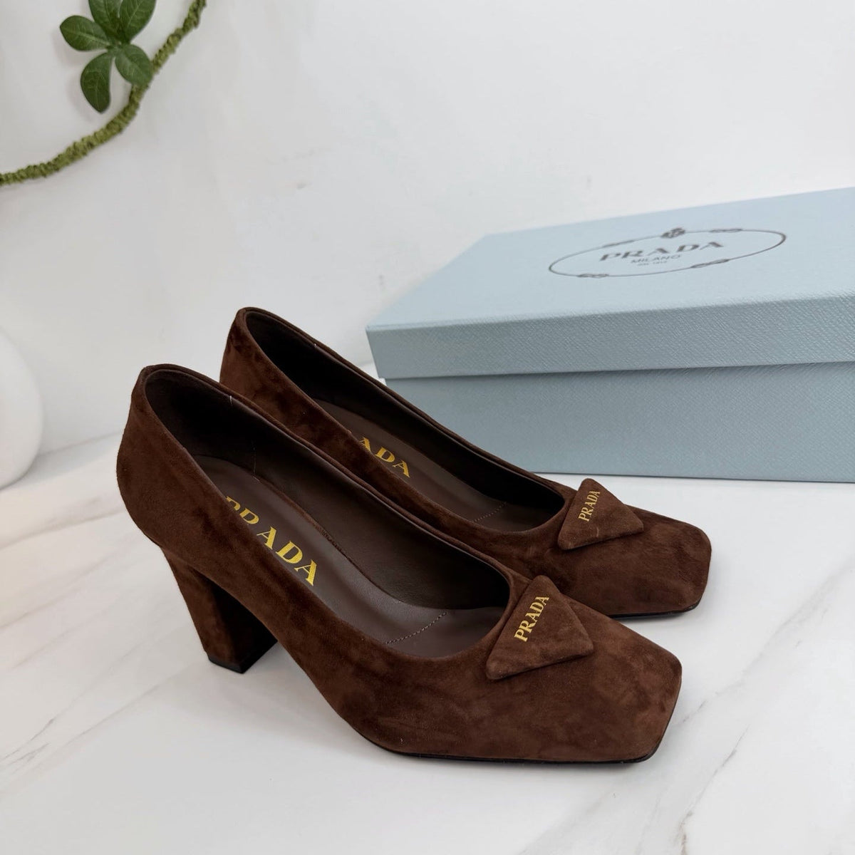 PRA 26SS High Heel Pump 85 Brown Suede 592369