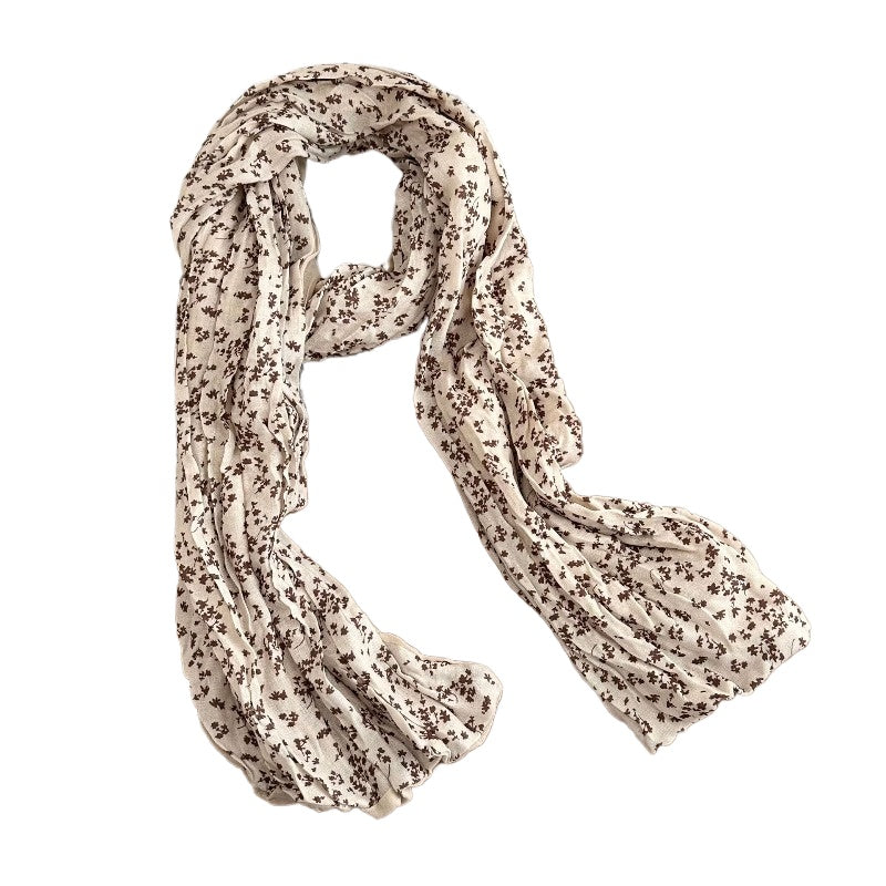 Scarvii - Korean Style Floral Print Scarf Shawl Wrap