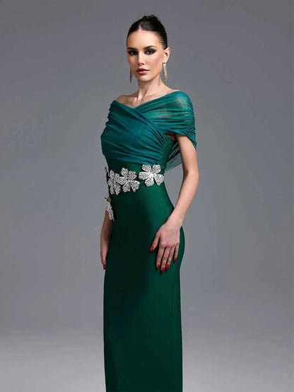 Miranda Sheer Floral Maxi Dress