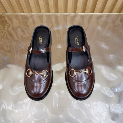 GG 26 Mule Dark Brown Sheepskin 589457