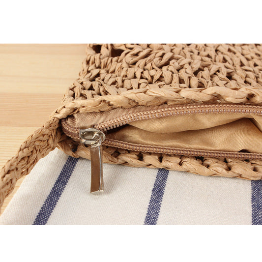 Crochet Market Bag Fringe Crossbody Bag