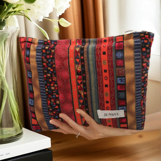 Cosbai - Boho Retro Cosmetic Travel Clutch Pouch