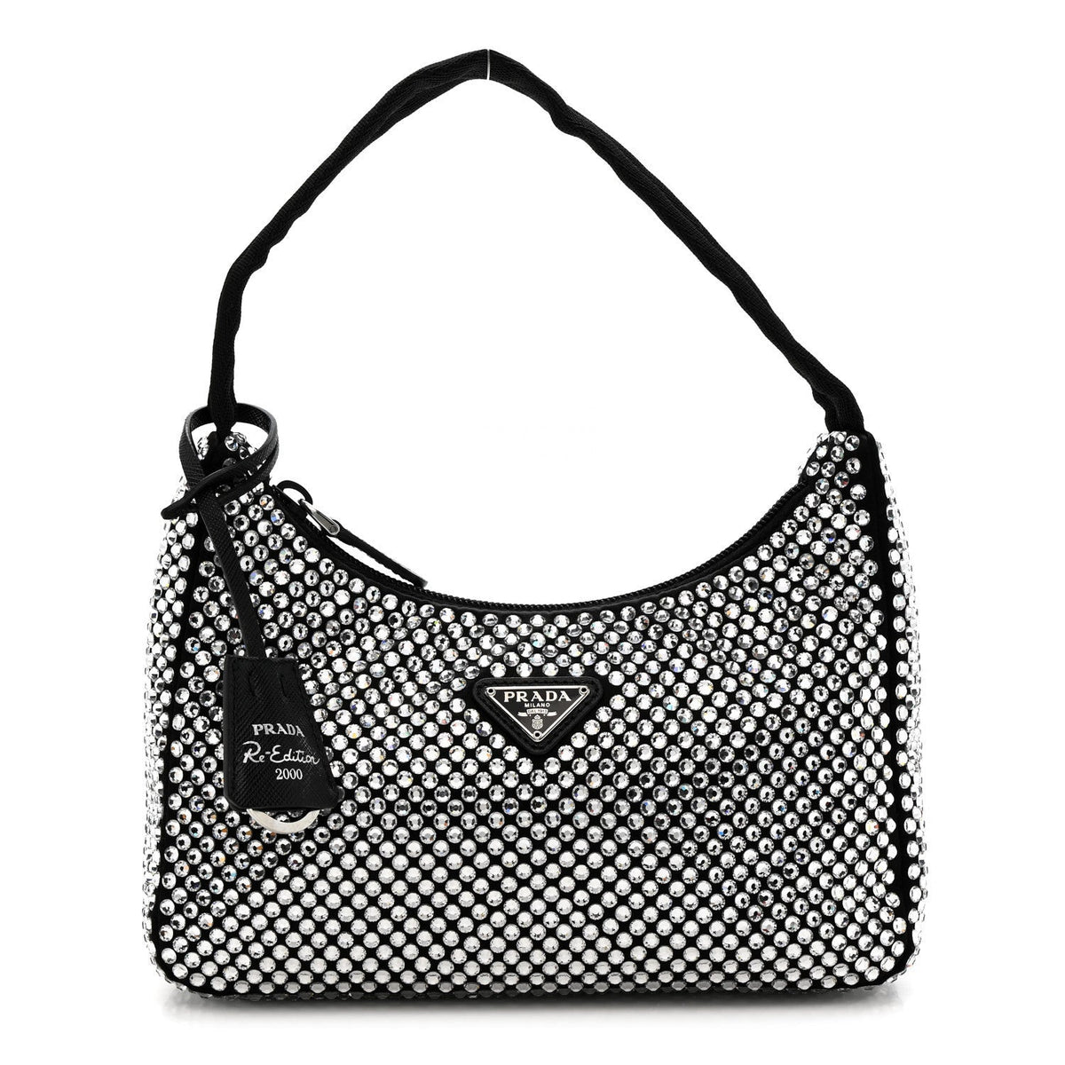 Satin Crystal Mini Re-Edition 2000 Bag Cristal