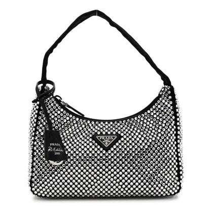 Satin Crystal Mini Re-Edition 2000 Bag Cristal
