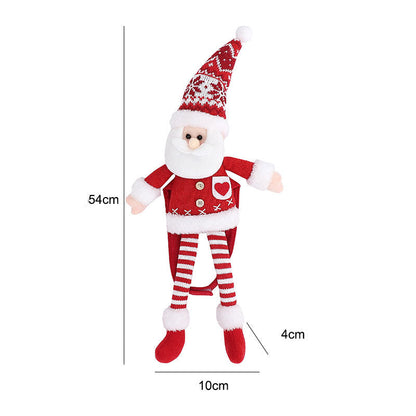 2pcs Cartoon Snowman Santa Christmas Curtain Tiebacks