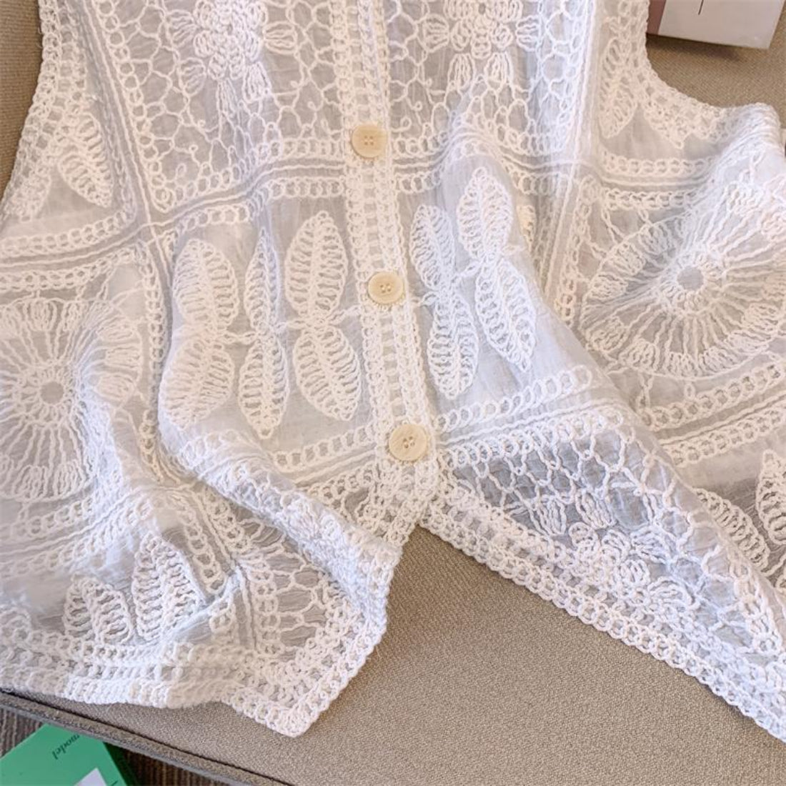 Crosa - Bohemian Crochet Sleeveless Vest