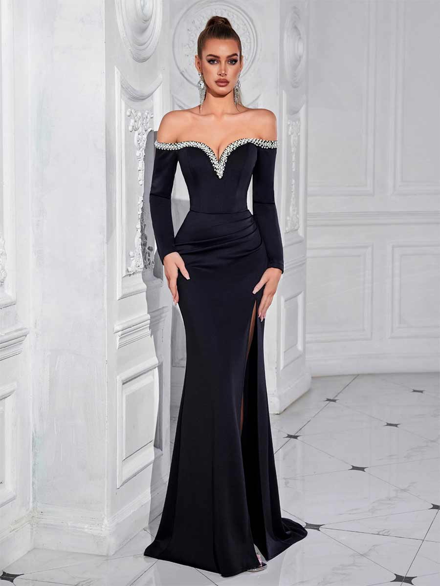 Amara Luxury Beaded Maxi Dress