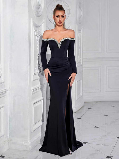 Amara Luxury Beaded Maxi Dress