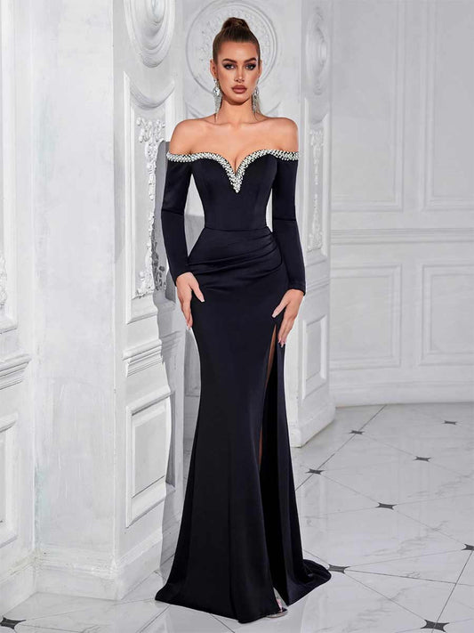Amara Luxury Beaded Maxi Dress