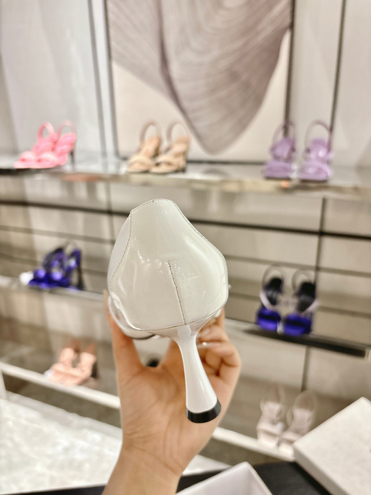 Jimmy Choo Aren Pump 65 White Cowhide 597666