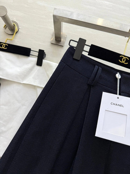 CHANEL 25S WIDE-LEG STRAIGHT PANTS 636