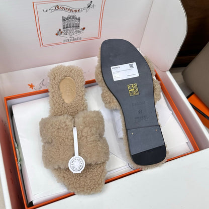 HM Oran Sandal Beige Wool 598202