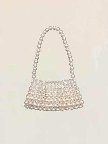 Ramona Pearl Beaded Shoulder Bag