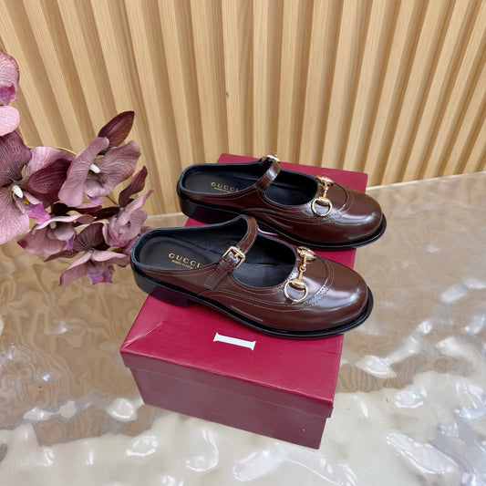 GG 26 Mule Dark Brown Sheepskin 589457