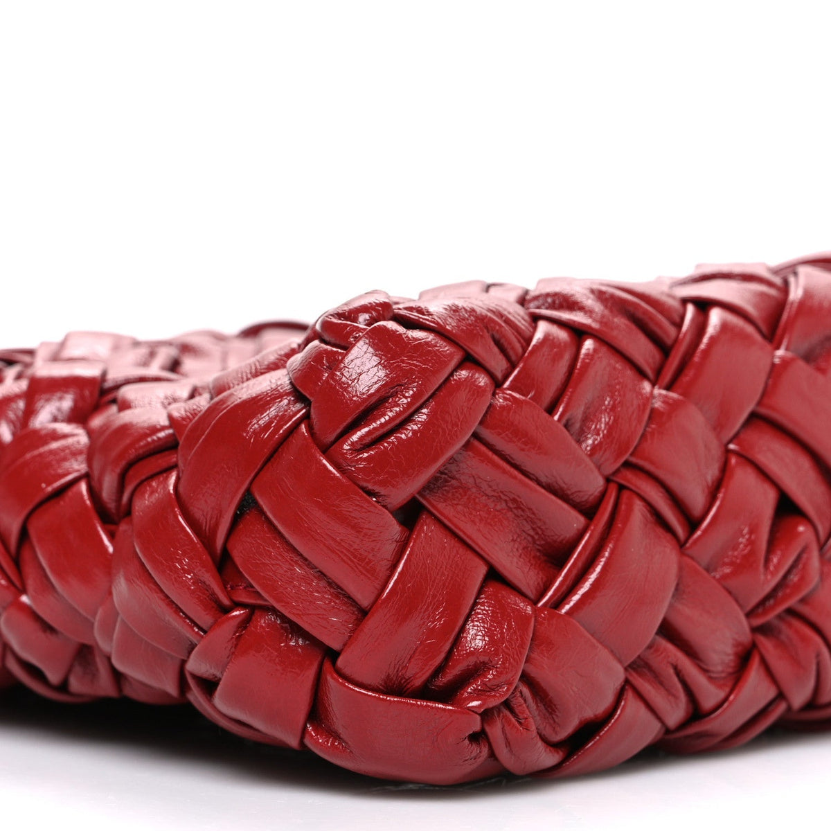 Calfskin Intrecciato Kalimero Cha-Cha Clutch Red