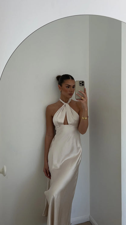 Amalia Maxi Dress - Champagne