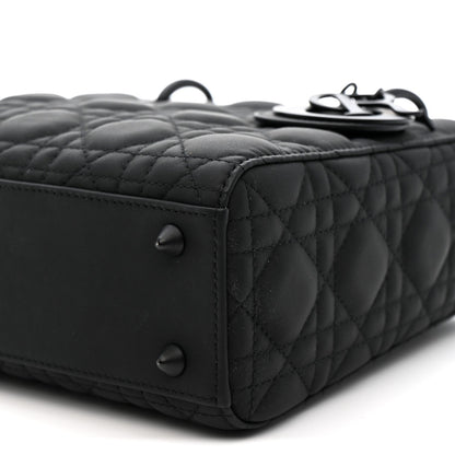 Ultra Matte Calfskin Cannage Small My ABCDior Lady Dior Black