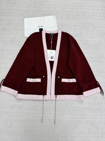 CC 25 Cardigan Red Cashmere