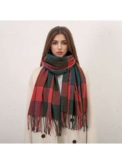 Sscarvii - Winter Scarf with Colorful Plaids