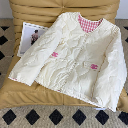 CC 26 Two-piece Jacket Pink and Cream Down Polyester 390426