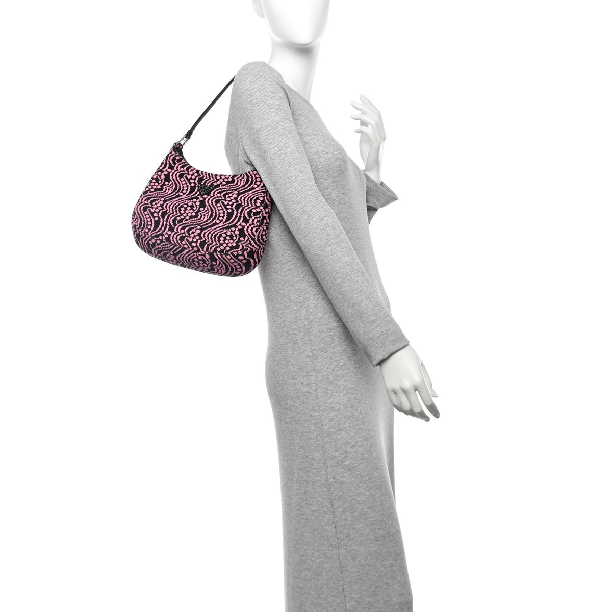 Maglia Jacquard Cleo Shoulder Bag Black Rosa