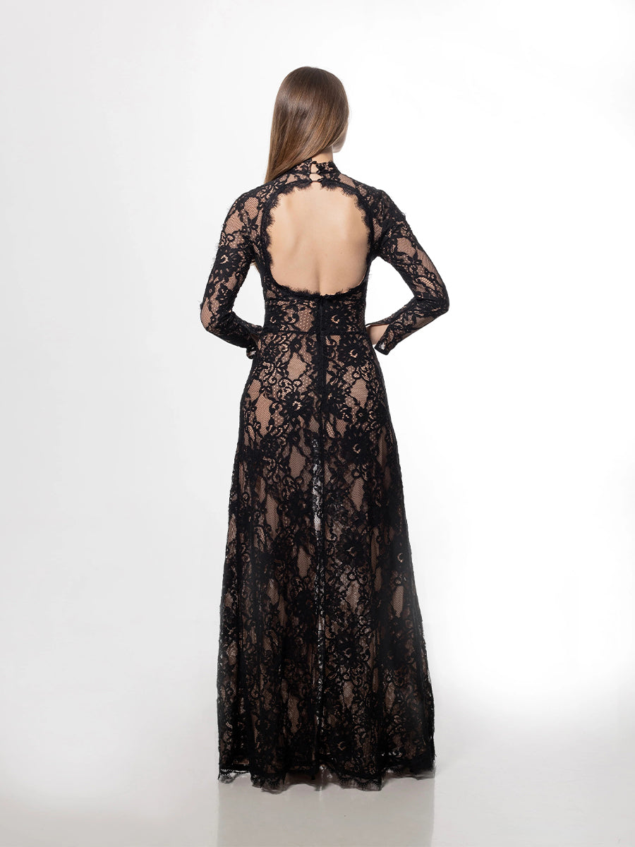 Yvette Maxi Dress In Black