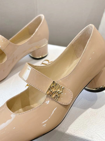 CD Mary Jane High Heels 40 Beige in Patent leather 598180