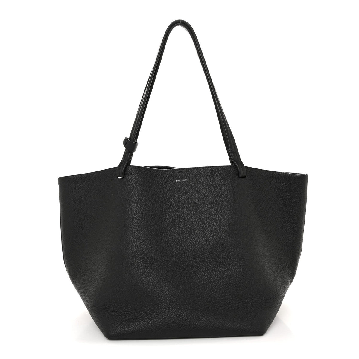 Grained Calfskin Park Tote Three Black