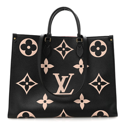 Empreinte Monogram Giant Onthego GM Black Beige