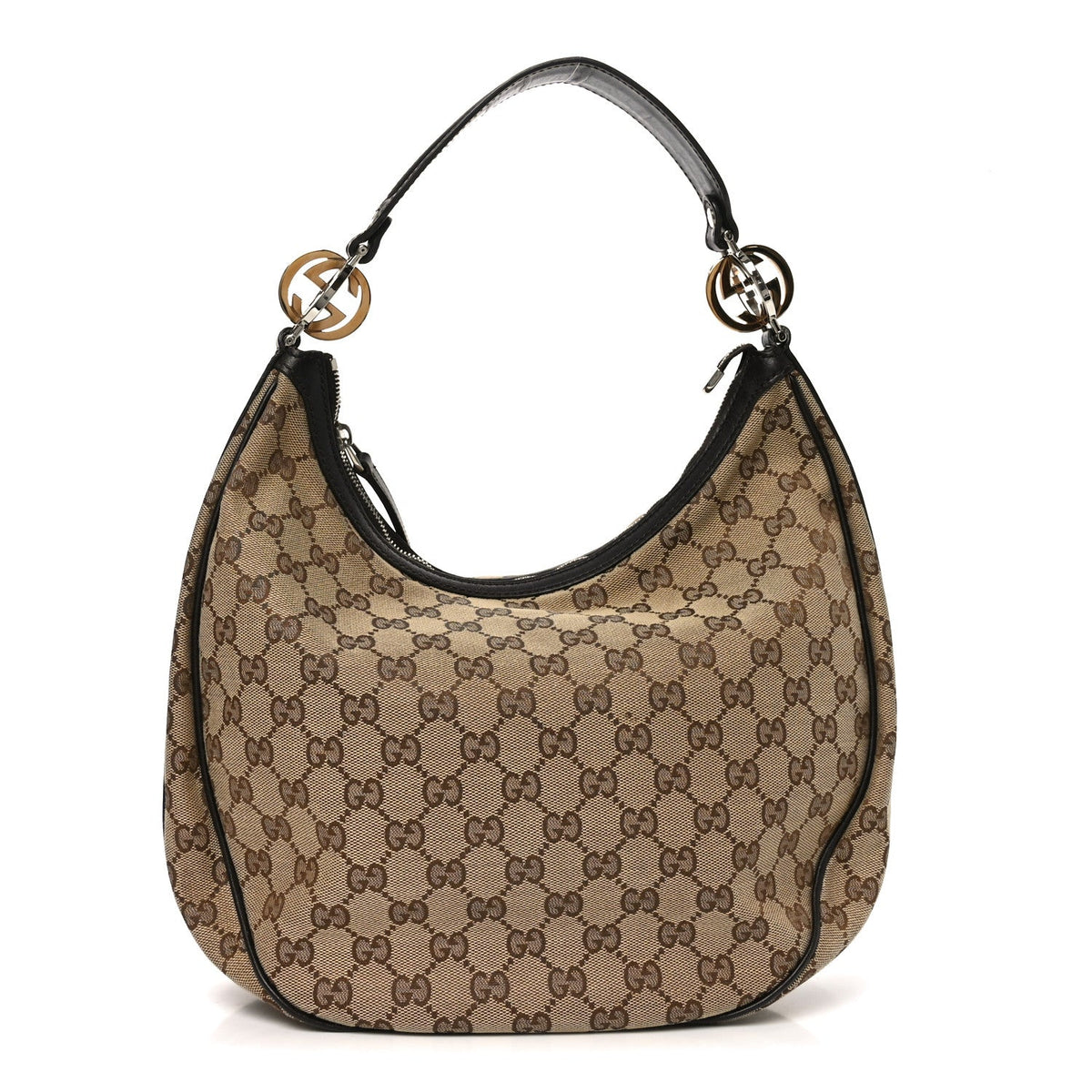 Monogram Medium GG Twins Hobo Dark Brown
