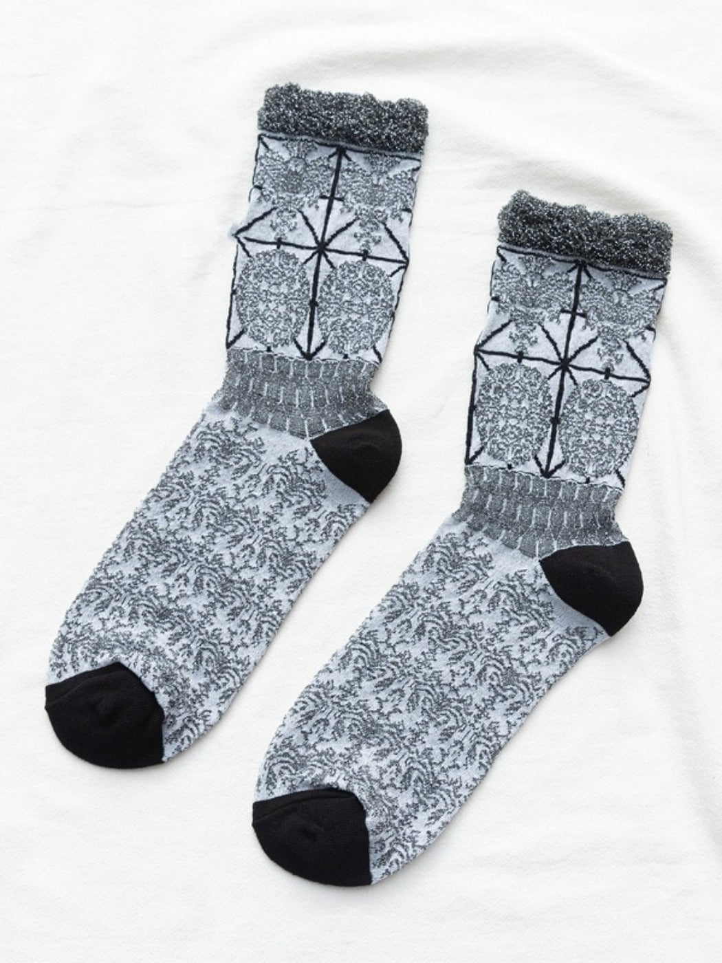 Rufia - Royal Style Crochet Mid-Calf Socks – Retro &amp; Elegant