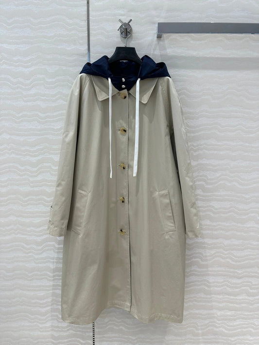 MIUMIU LONG HOODED JACKET 276223