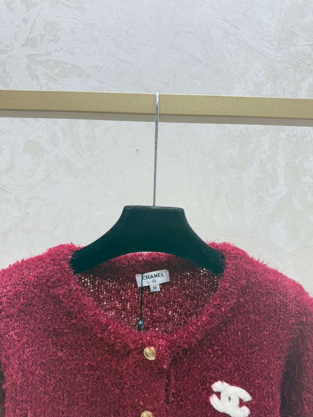 Chanel 2025 Cardigan Red Wool 716309