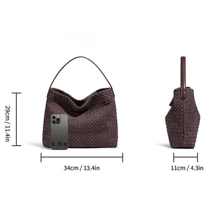 Simple Handmade Woven Large Capacity Underarm Bag