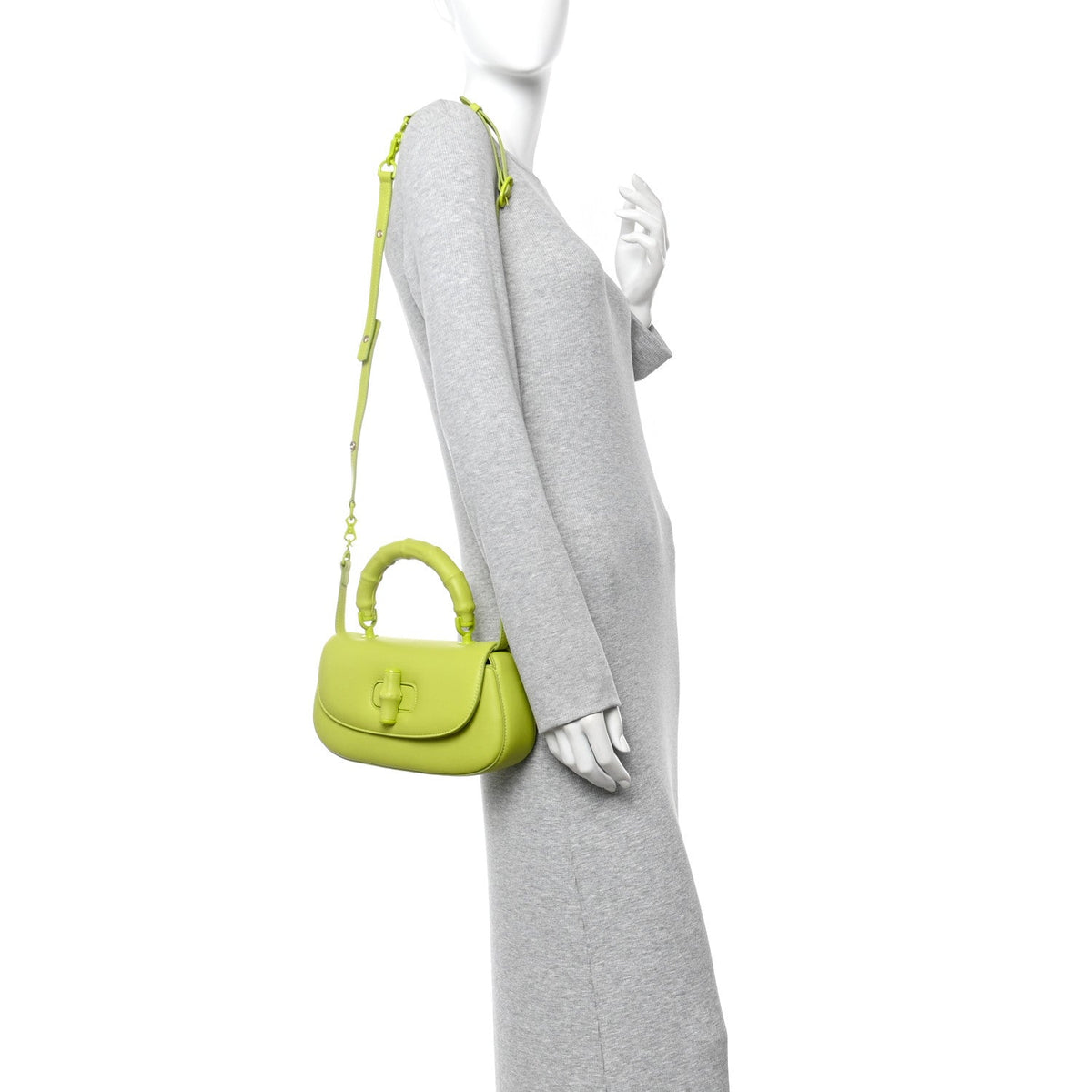 Calfskin Medium Bamboo Diva Green