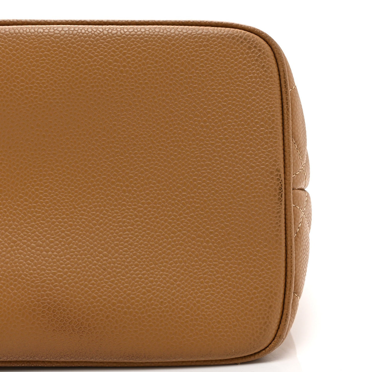 Caviar Quilted Medallion Tote Beige