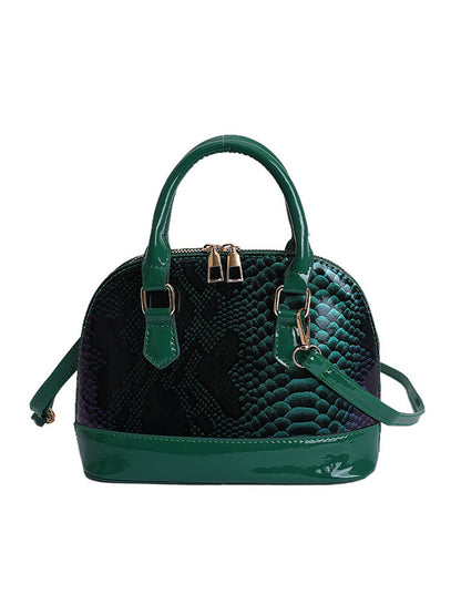 Victoria Snakeskin-patterned Leather Bag