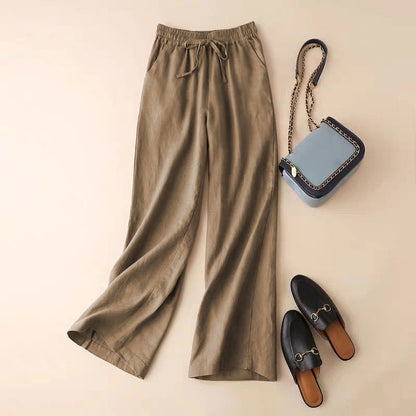 Drawstring Straight Leg Baggy Pants