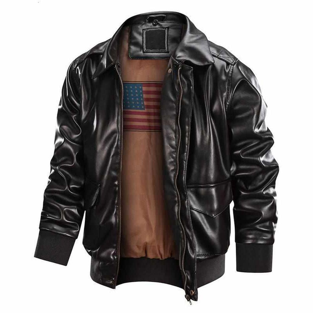 Sky Madrid Leather Flight Jacket