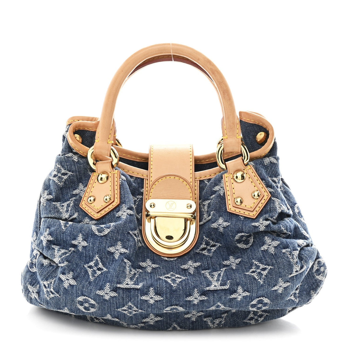 Monogram Denim Pleaty  Blue