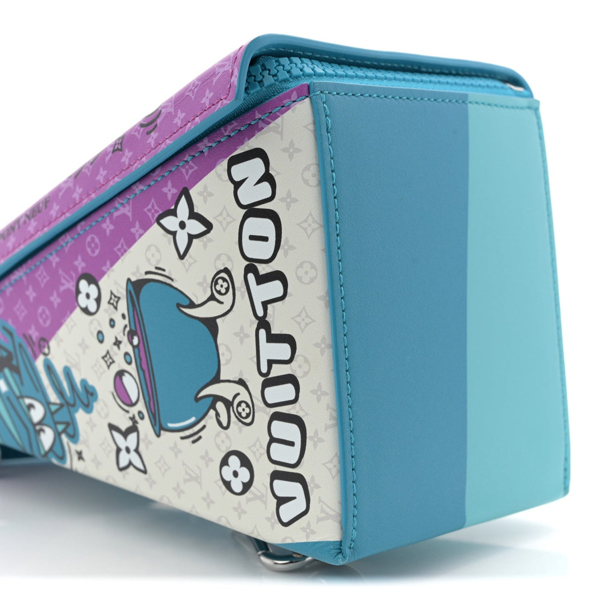 Monogram Sandwich Lunch Bag Blue
