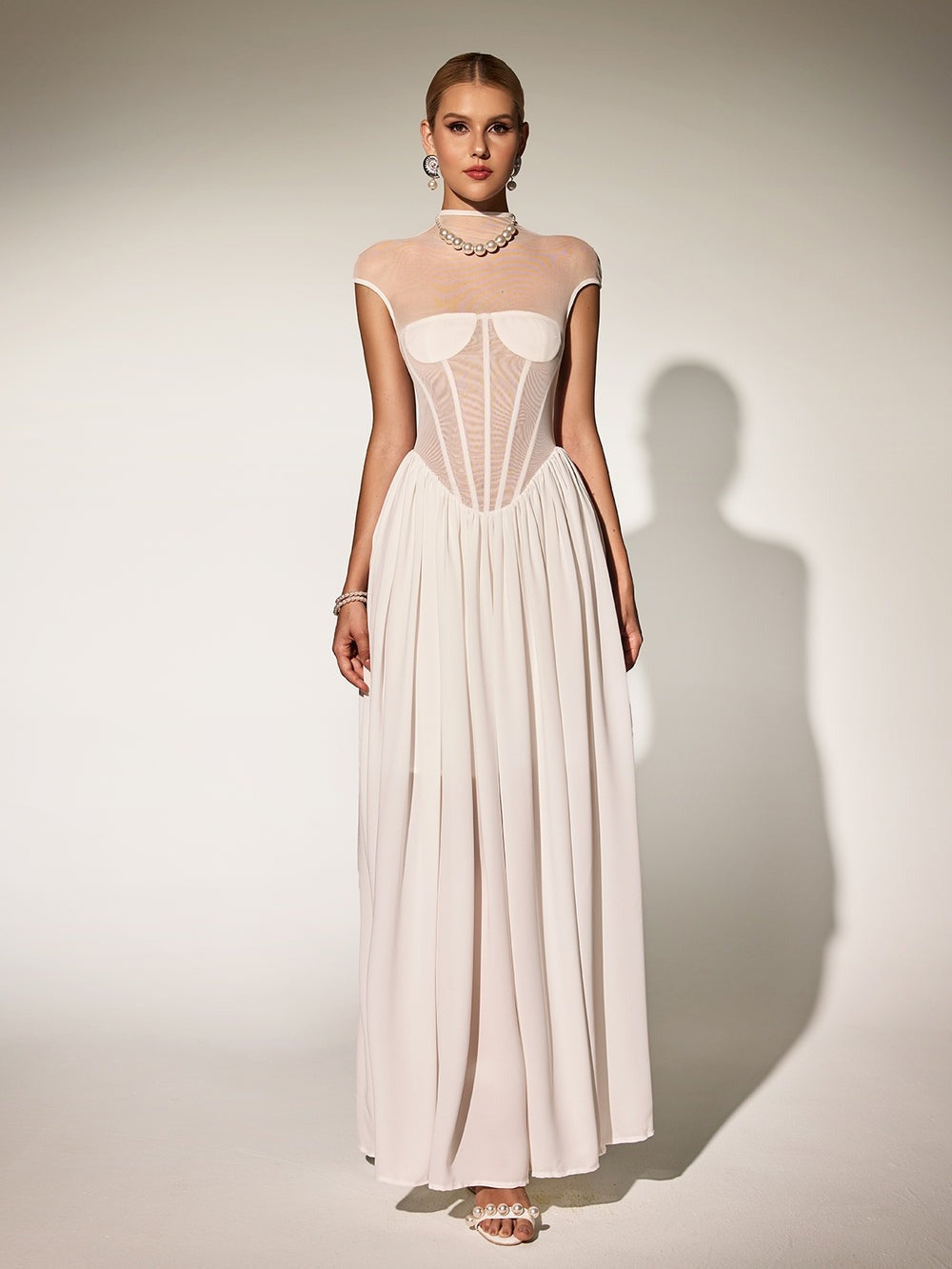 Karam Sleeveless Corset Maxi Dress