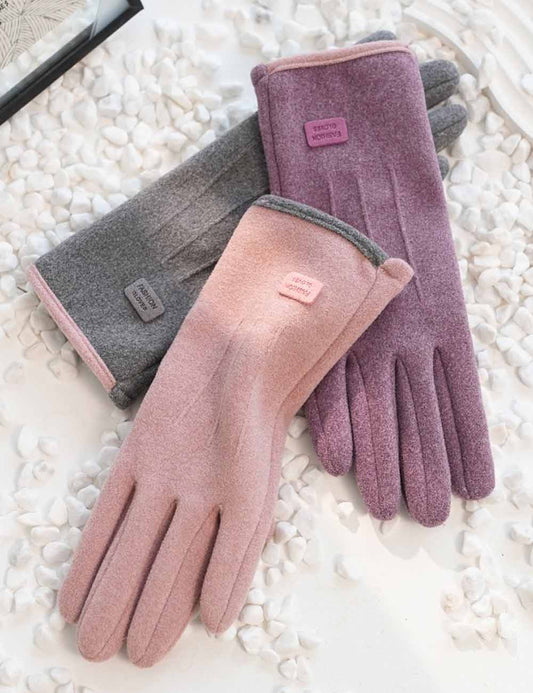 Winter Soft Windproof Thick Fleece Thermal Gloves