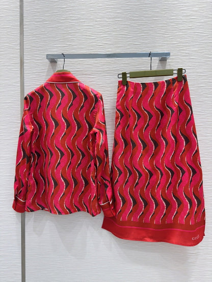 Gucci 2025 Set Rosso Ancora Red Polyester Fiber
