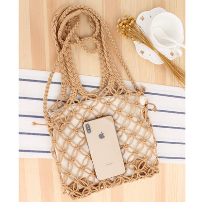 Crochet Market Bag Cross-Body Bag In Hand