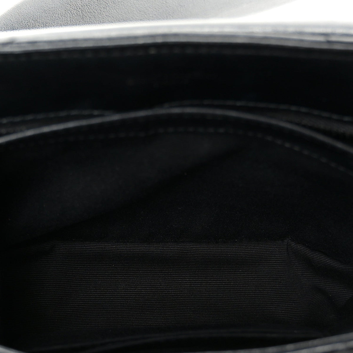 Calfskin Y Quilted Monogram Monochrome Toy Loulou Crossbody Bag Black