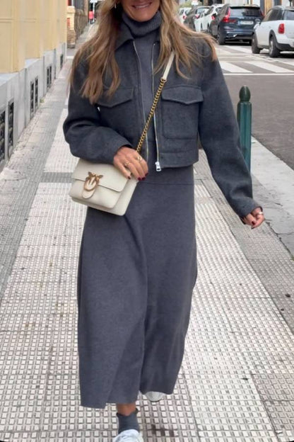 Soft cropped jacket