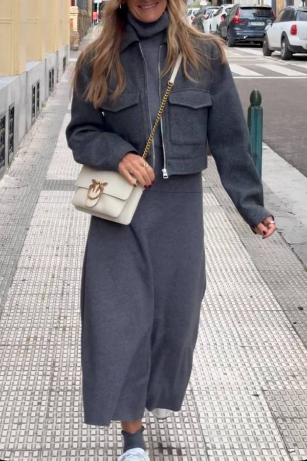 Soft cropped jacket