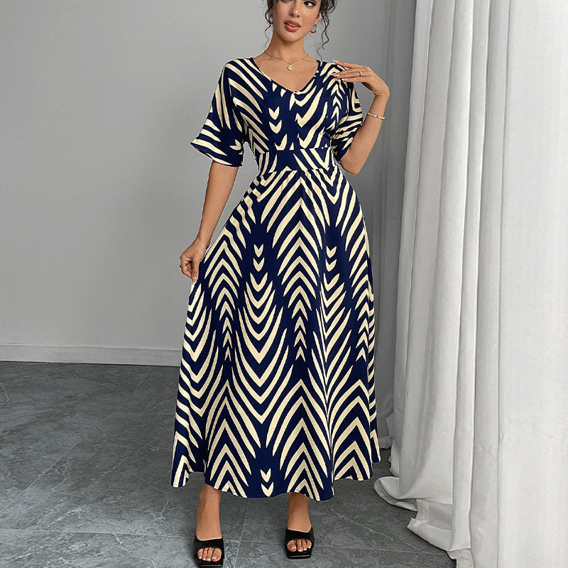 Long Sleeveless Dress With Waist Tie