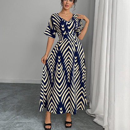 Long Sleeveless Dress With Waist Tie